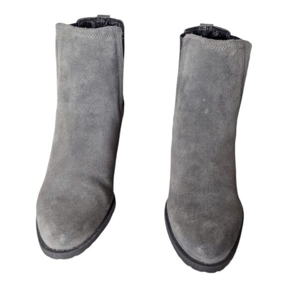SAM EDELMAN Hanley Grey Suede Chelsea Boot Size 8.5 - Picture 5 of 12